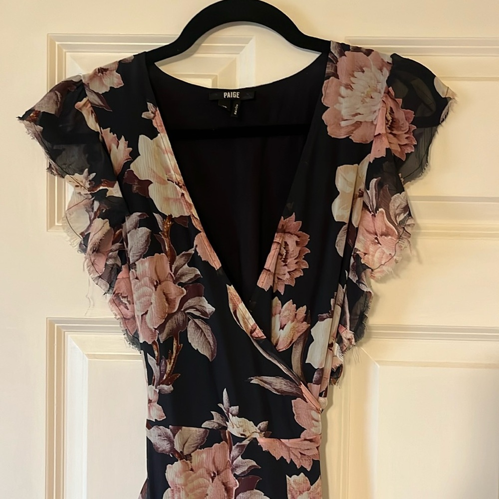 Paige floral wrap dress